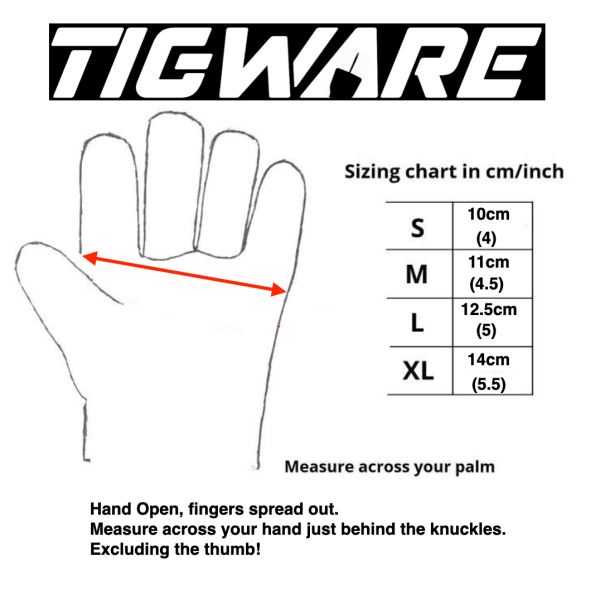 TW Kevlar TIG Handschoenen – detailfoto